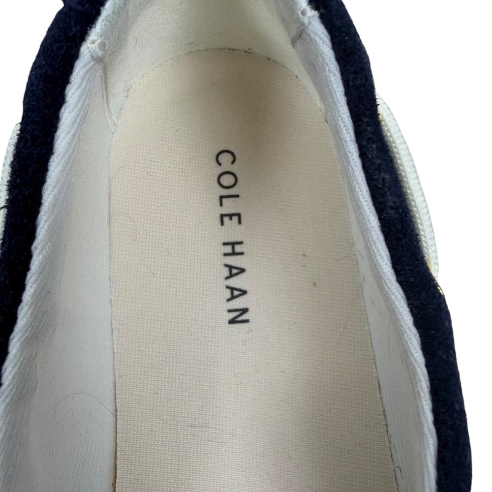 NEW Cole Haan Nantucket Canvas Suede Boat Shoes Midnight Moon Size 8B - Picture 12 of 15